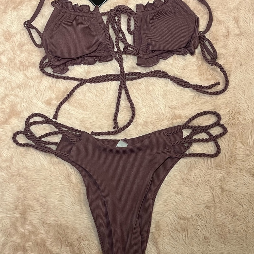 Zaful Plum Purple Bikini Set